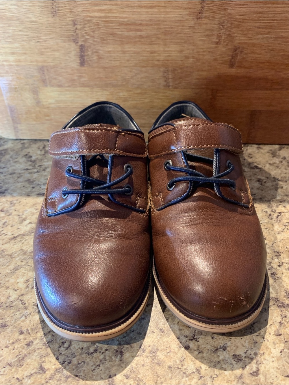 Kohl's Brown Kids Dress Loafers with Elastic Lace